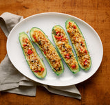 Farro Stuffed Zucchini