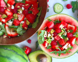 Vegan Watermelon and Tofu Feta Salad