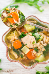 Easy 30-Minute Chicken, Vegetable & Farro Soup