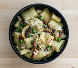 Pasta with Mushrooms and Peas