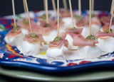 Mozzarella with Prosciutto and Pesto
