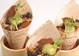 Grilled Chorizo with Black Bean & Rice with Avocado Mousse and Chorizo Crisp