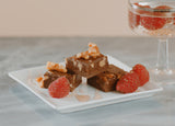 Chocolate Caramel Fudge with Raspberry Reduction