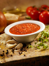 Pasta Sauce Dip with Crispy Parmesan Crisps
