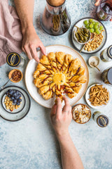 Tapenade Tarte Soleil with Pine Nut Mascarpone