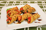 Balsamic Strawberry and Mint Cannoli