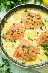 Creamy Salmon Piccata