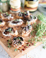 Tuscan Porcini Ricotta Toasts