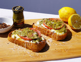 Pesto Pizza Toast