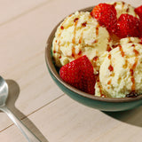 Olive Oil Gelato with Balsamic Strawberries