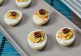 Garlic and Olive Deviled Eggs