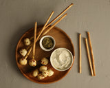 Pesto Rosemary Breadsticks with Mozzarella and Garlic Dip
