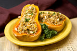 Farro Stuffed Butternut Squash