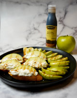 Granny Smith Apple Ricotta Toasted Crostinis with Alessi Balsamic Reduction