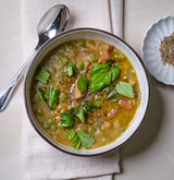 Sicilian Split Pea Soup with Pancetta