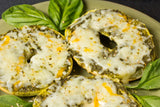 Bagel Pizza with Pesto