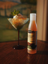 Peach Sorbet with Mascarpone Whipped Cream