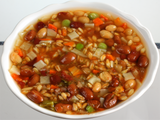 Tuscan Farro & Bean Minestrone Soup