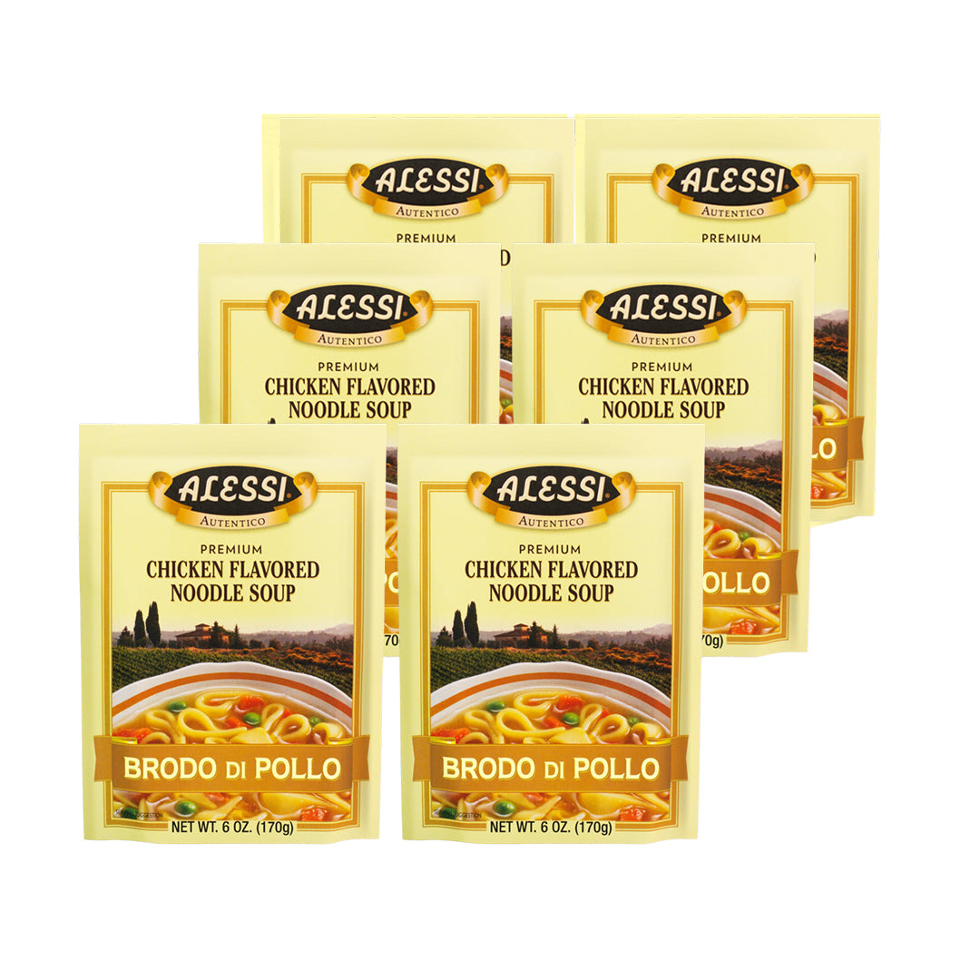 Chicken Flavored Noodle Soup – Alessi Foods