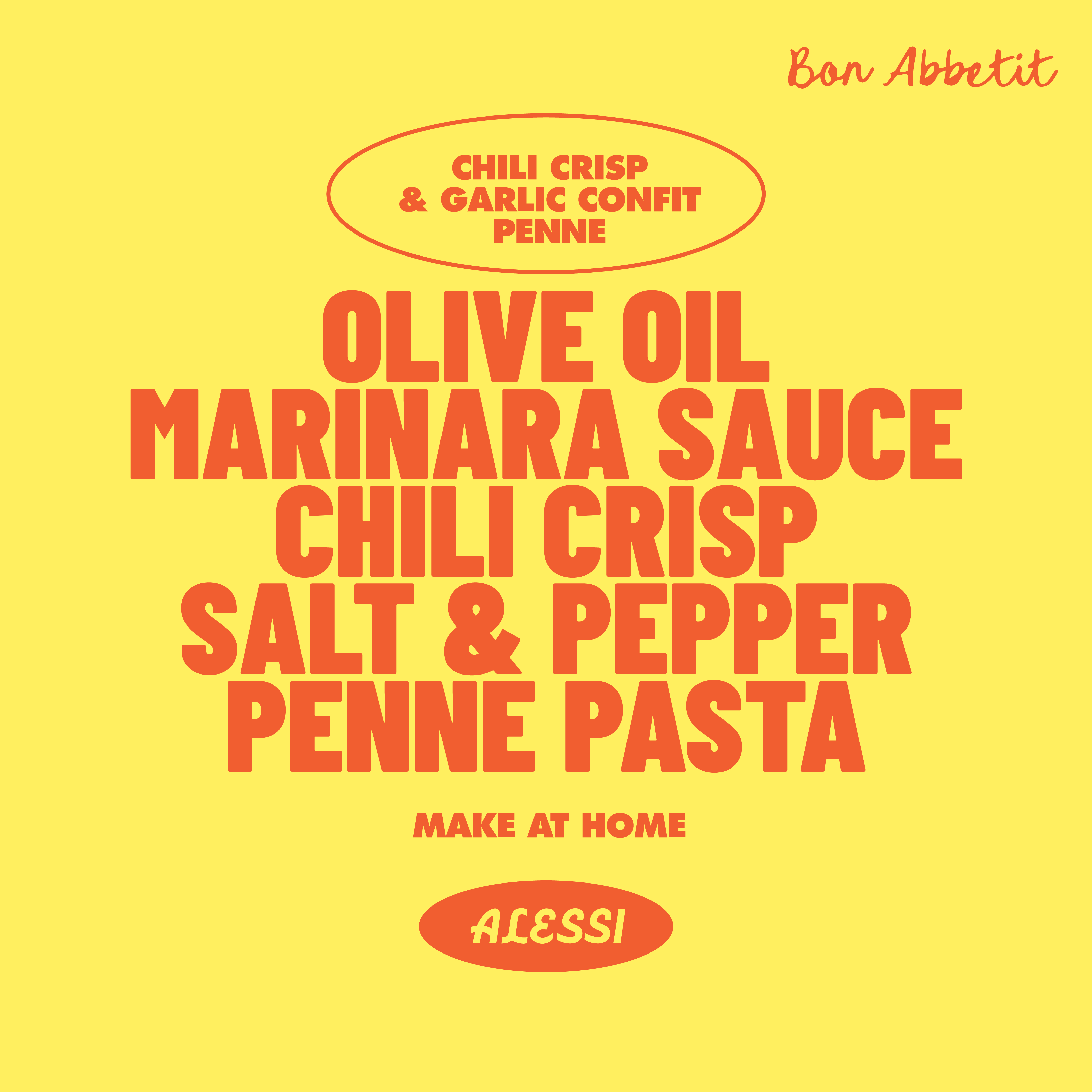 Chili Crisp & Garlic Confit Penne